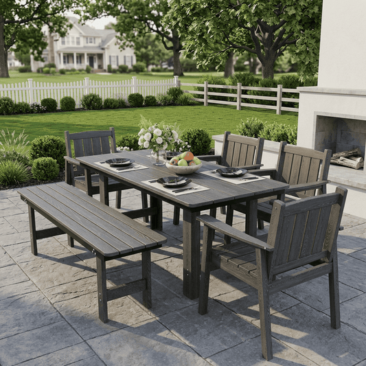 Corex HDPE Outdoor Dining Set, 6-Piece