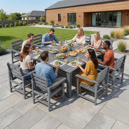 Corex HDPE Classic Dining Set, 10-Piece