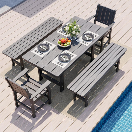 Corex HDPE Outdoor Dining Set, 5-Piece
