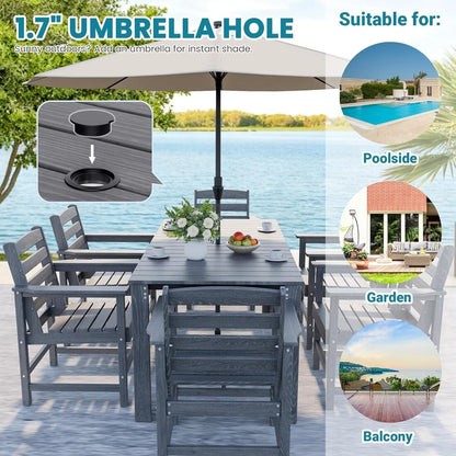 Corex HDPE Classic Dining Set, 7-Piece