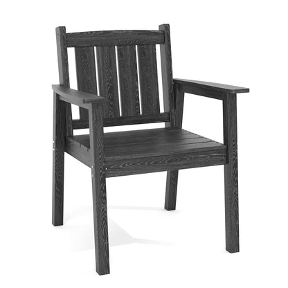 Corex HDPE Outdoor Dining Set, 7-Piece, Black