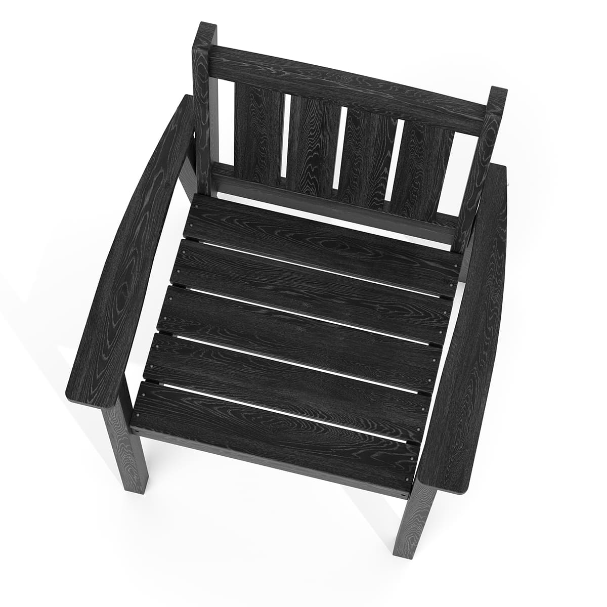 Corex HDPE Outdoor Dining Set, 7-Piece, Black