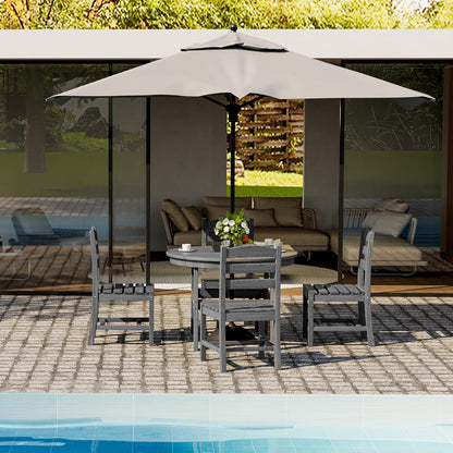 Pamapic HDPE Outdoor Dining Set (5 Pieces)
