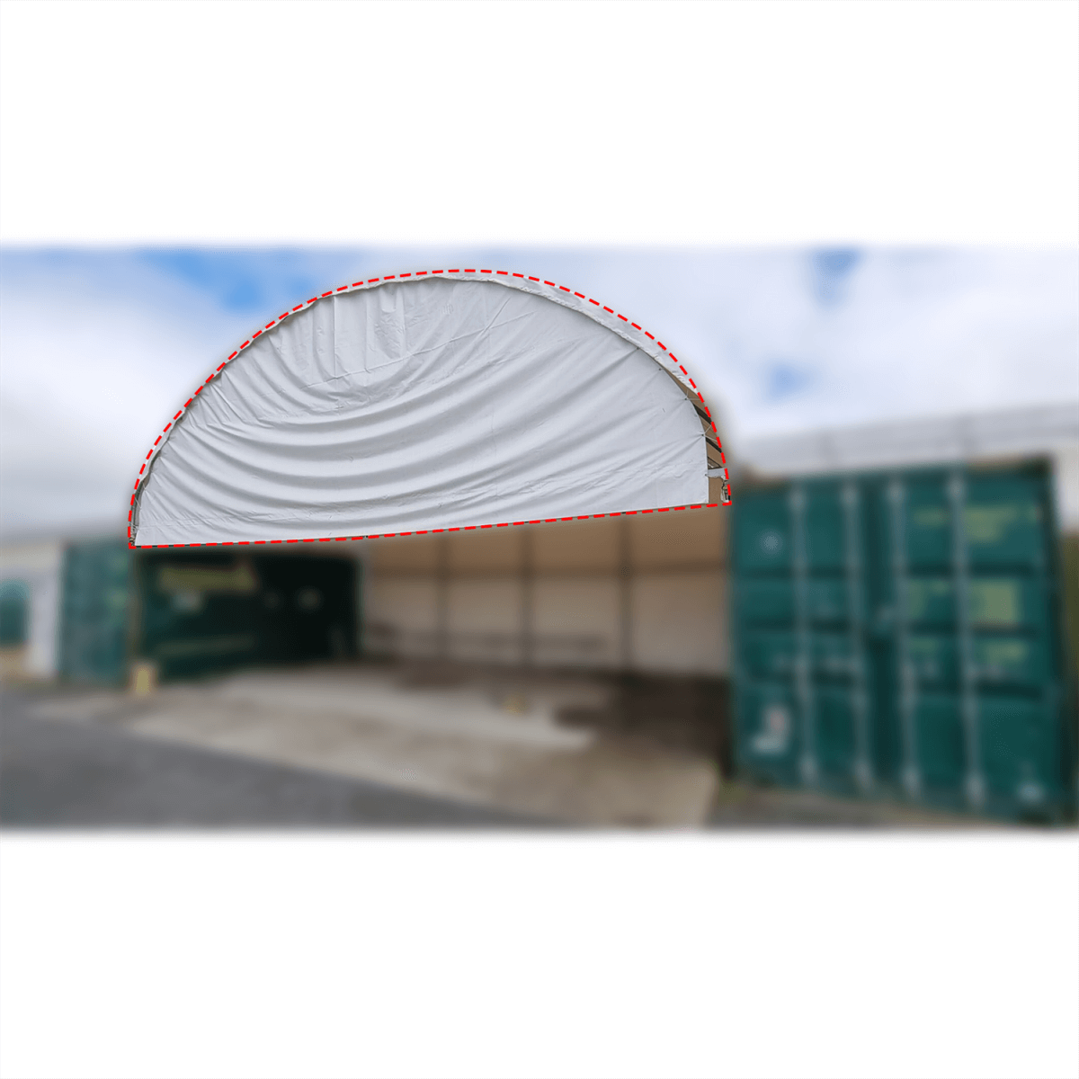 Half Front Panel for W 40FT x L 40FT x H 13FT