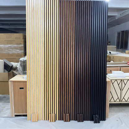 Hausvita Acoustic Solid Wood Slat Wall Panels ( 2 Panels Per Box ) - Wholesale