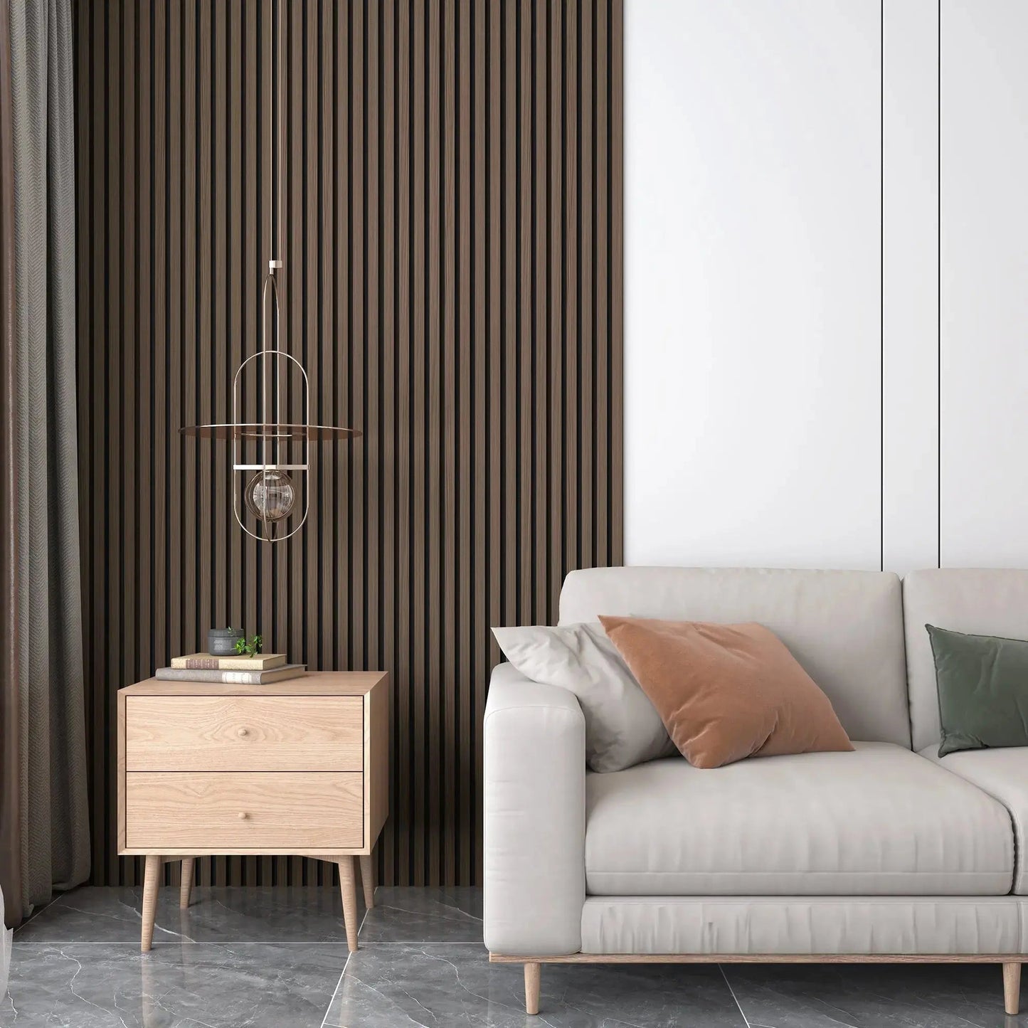 Hausvita Acoustic Solid Wood Slat Wall Panels ( 2 Panels Per Box ) - Wholesale