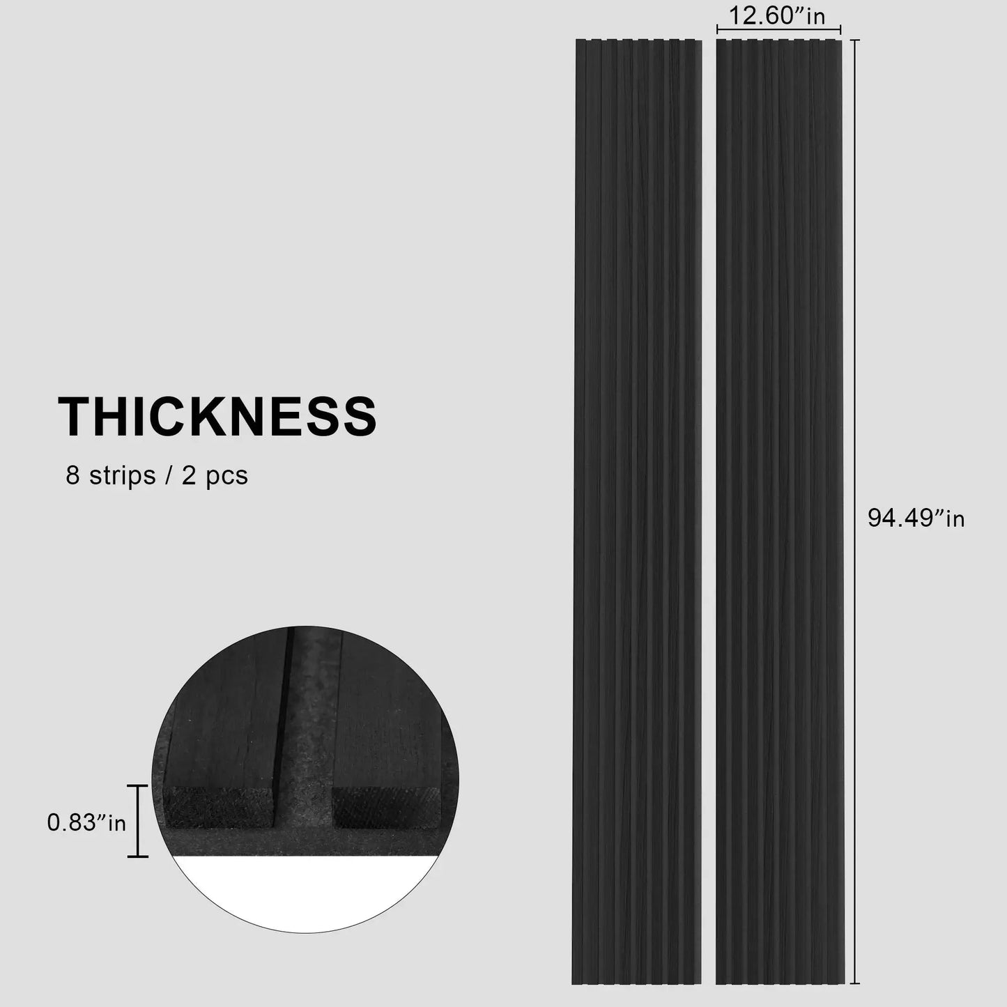Hausvita Acoustic Solid Wood Slat Wall Panels ( 2 Panels Per Box ) - Wholesale