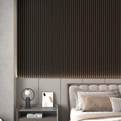 Hausvita Acoustic Solid Wood Slat Wall Panels ( 2 Panels Per Box ) - Wholesale
