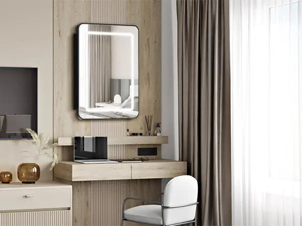 Hausvita Framed Recessed LED Light Bathroom Medicine Cabinet - Small