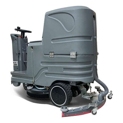 EMI Heavy Duty Commercial Electric Ride-On Floor Scrubber with 38-Inch Squeegee