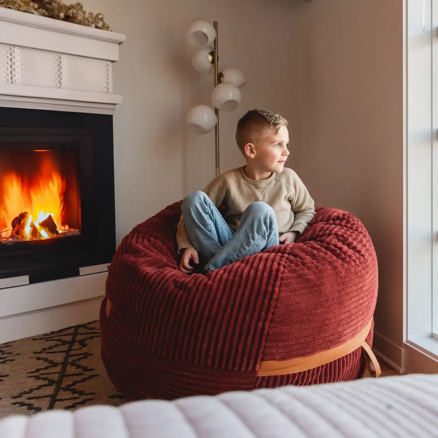 Fuf® 4Ft Foam Bean Bag Chair
