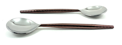 Stainless Steel Tablespoons Set of 6 Piecces-Brown