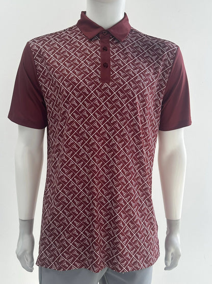 Tempo T Performance Polo - Burgandy