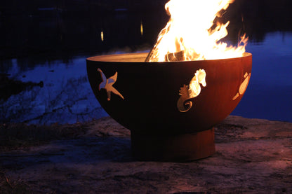 Sea Creatures - Metal Fire Pit