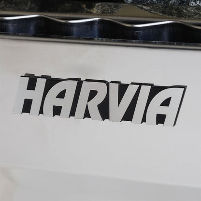 Harvia KIPB Wet Dry Electric Sauna Heater Stove with Built-In Controls & Sauna Stones