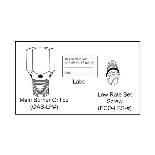 Kalea Bay Outdoor Fireplace Gas Conversion Kits