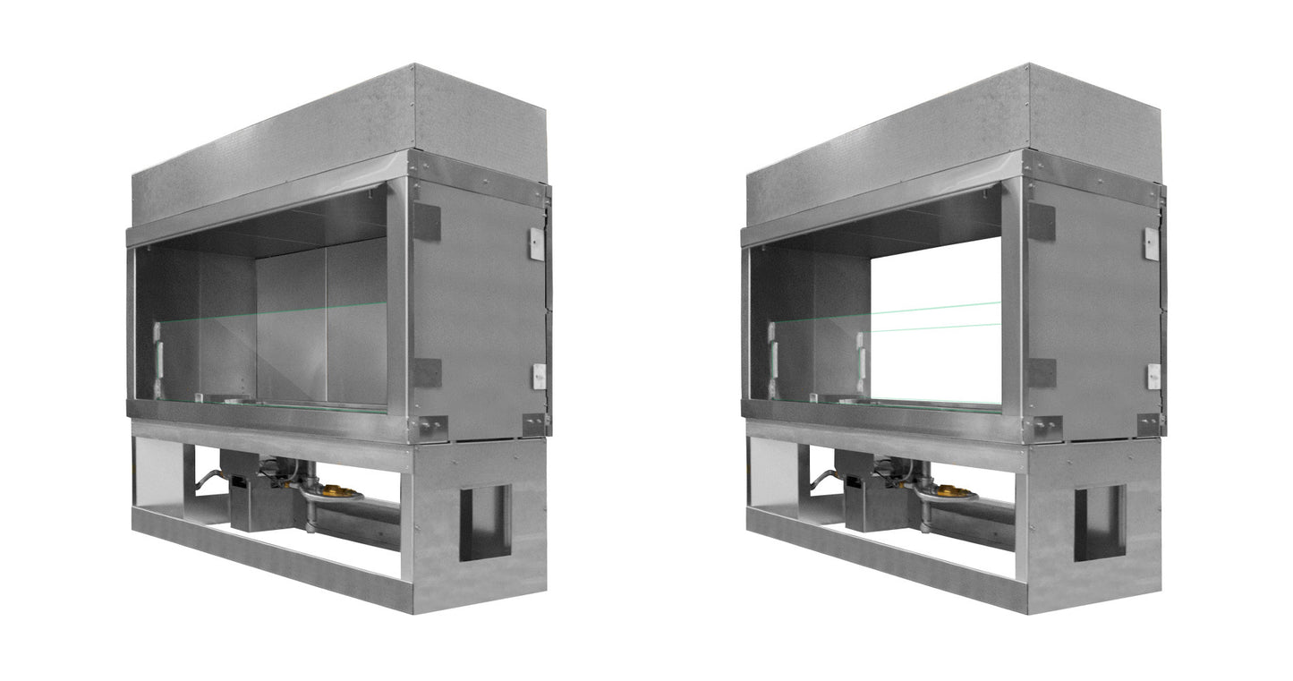 Kalea Bay Outdoor Fireplace See-Through Conversion Kits