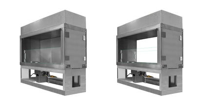 Kalea Bay Outdoor Fireplace See-Through Conversion Kits