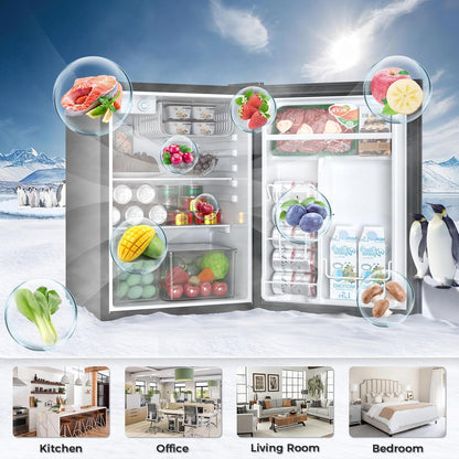 1.6 2.6 3.2 CU FT Mini Fridge with Freezer