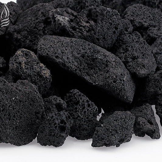 Medium Black Lava Rock - 1/2" - 1"