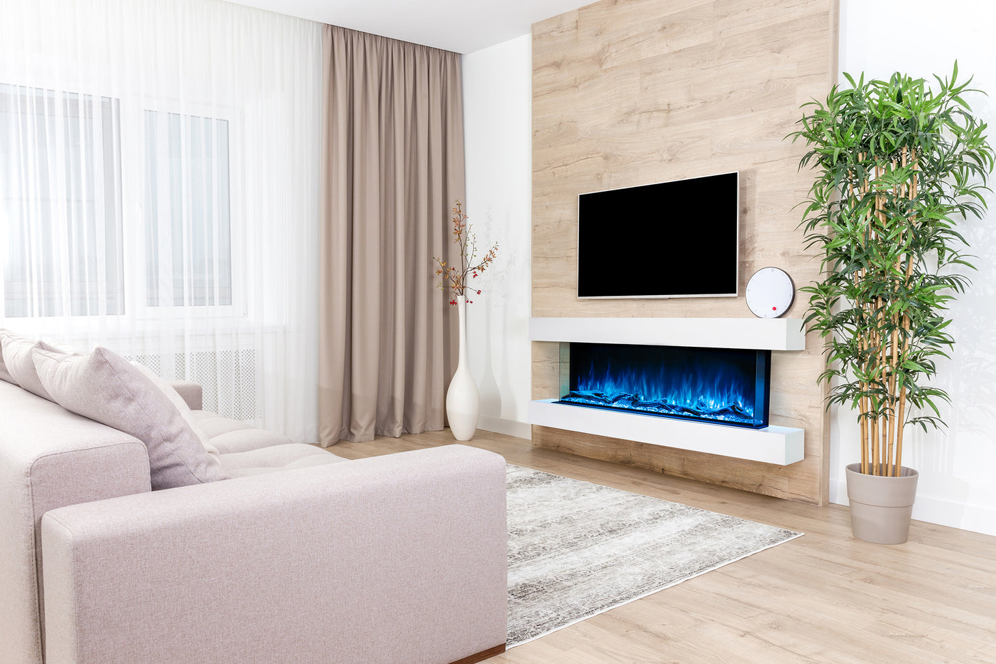 Landscape Pro Multi Linear LED Electric Built-In Fireplace