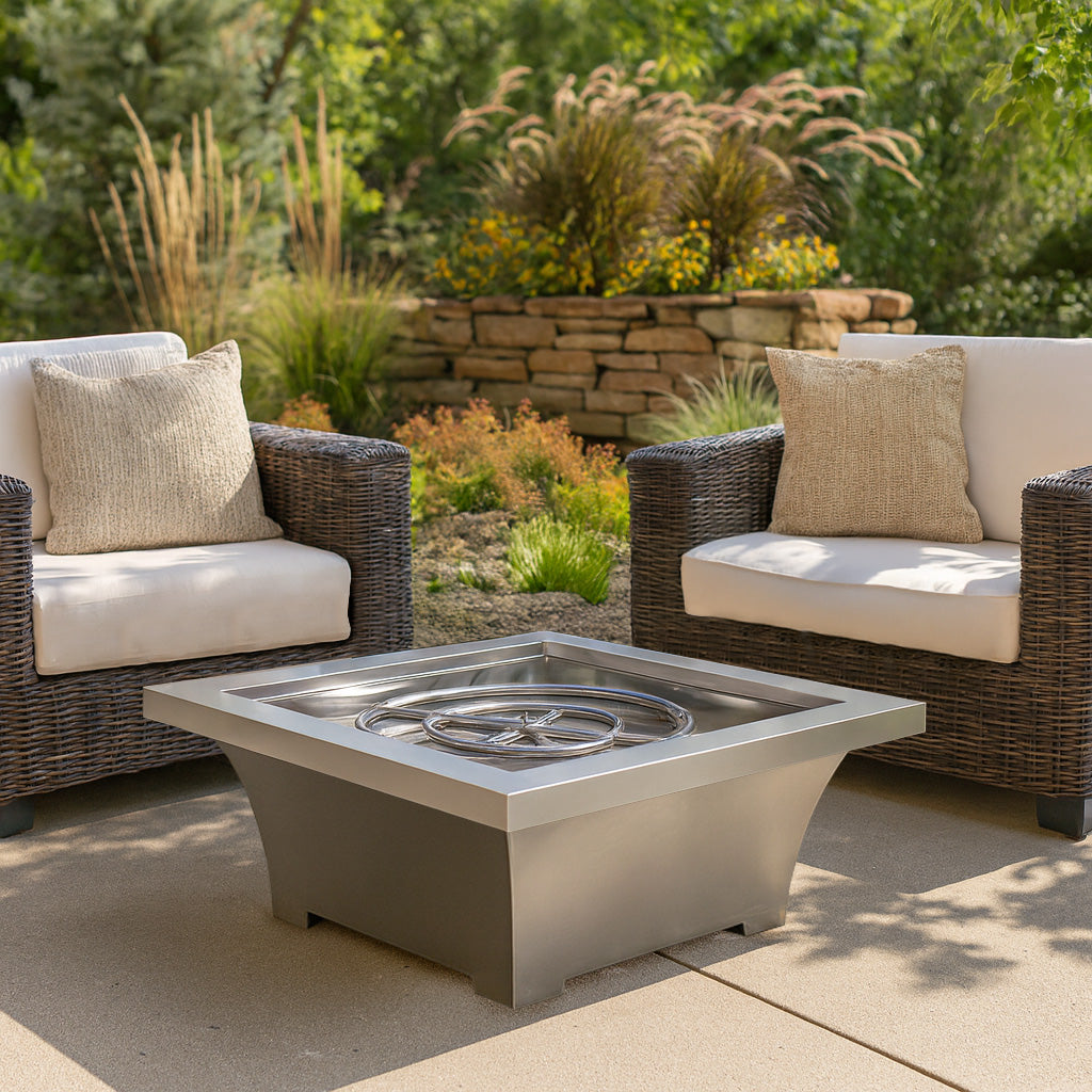 Levelle Stainlesss Steel Fire Bowl - Match Lit Ignition