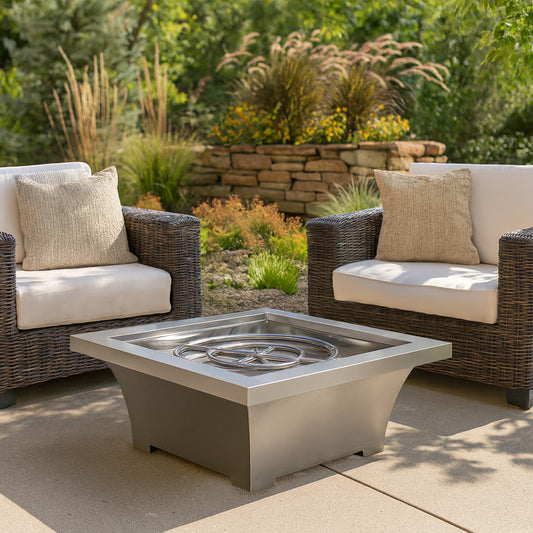 Levelle Stainlesss Steel Fire Bowl - Match Lit Ignition