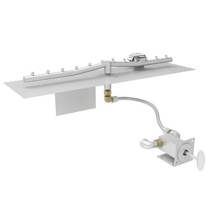 Rectangle Flat Pan and Linear Fire Pit Inserts - Match Lit Ignition