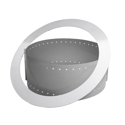 Lume Single Sided Fire Pit Insert - Stainless Steel