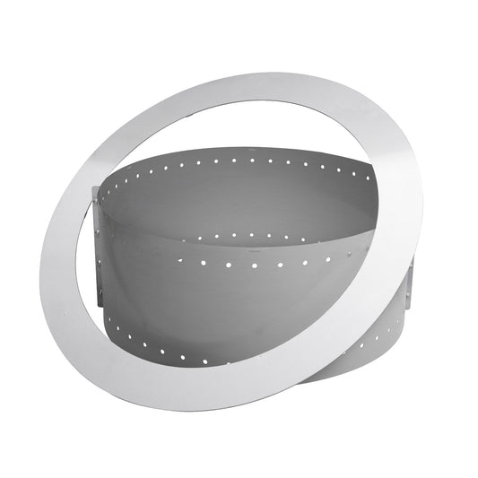 Lume Single Sided Fire Pit Insert - Stainless Steel