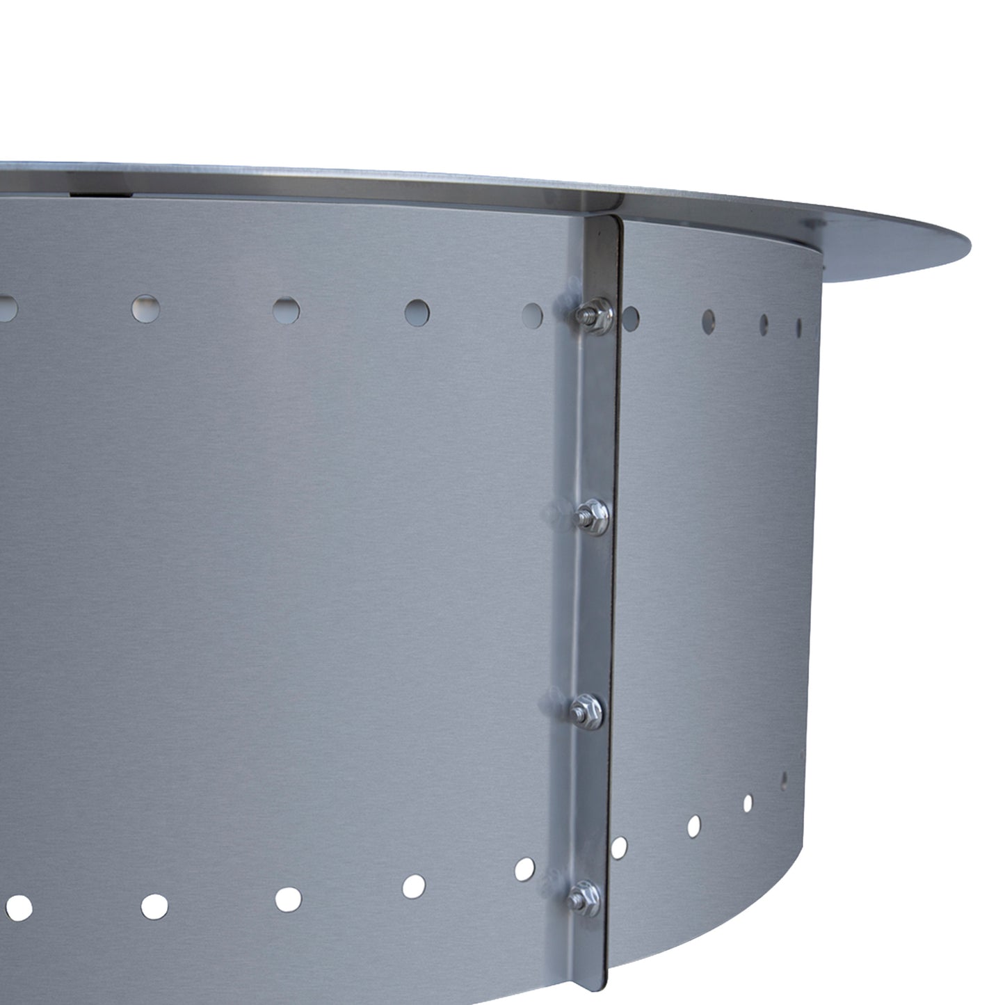 Lume Single Sided Fire Pit Insert - Stainless Steel