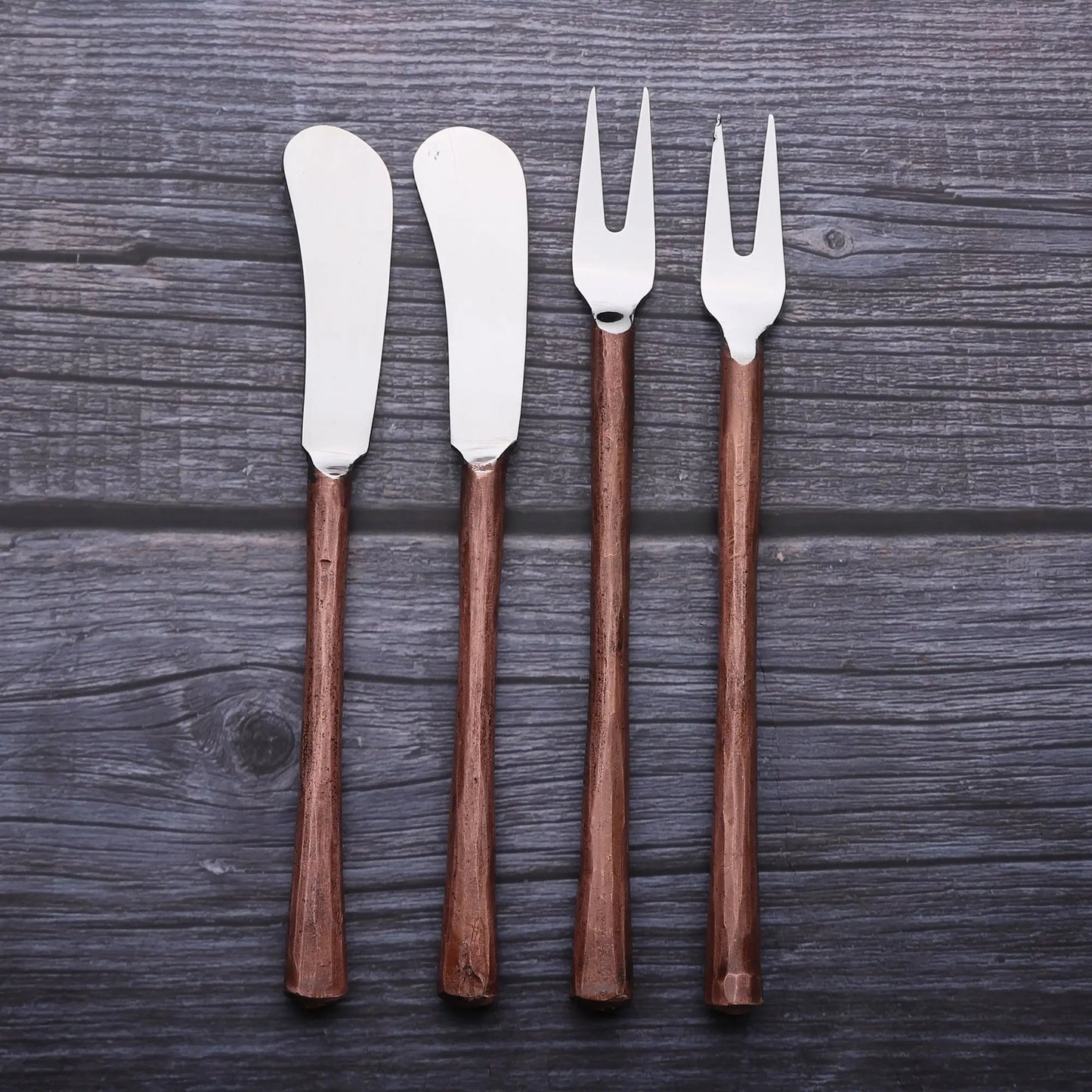 MEDICKI Cheese Fork & Spreader 4 PC. SET