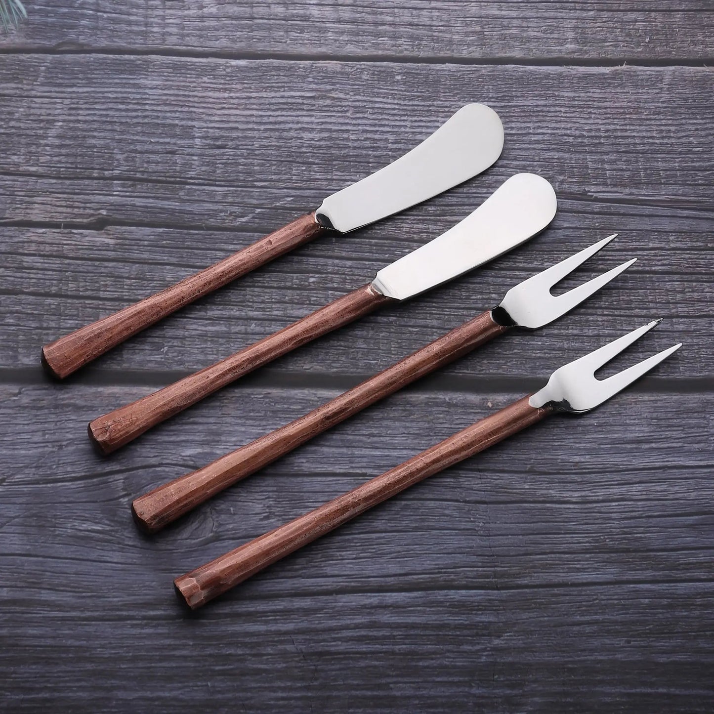 MEDICKI Cheese Fork & Spreader 4 PC. SET