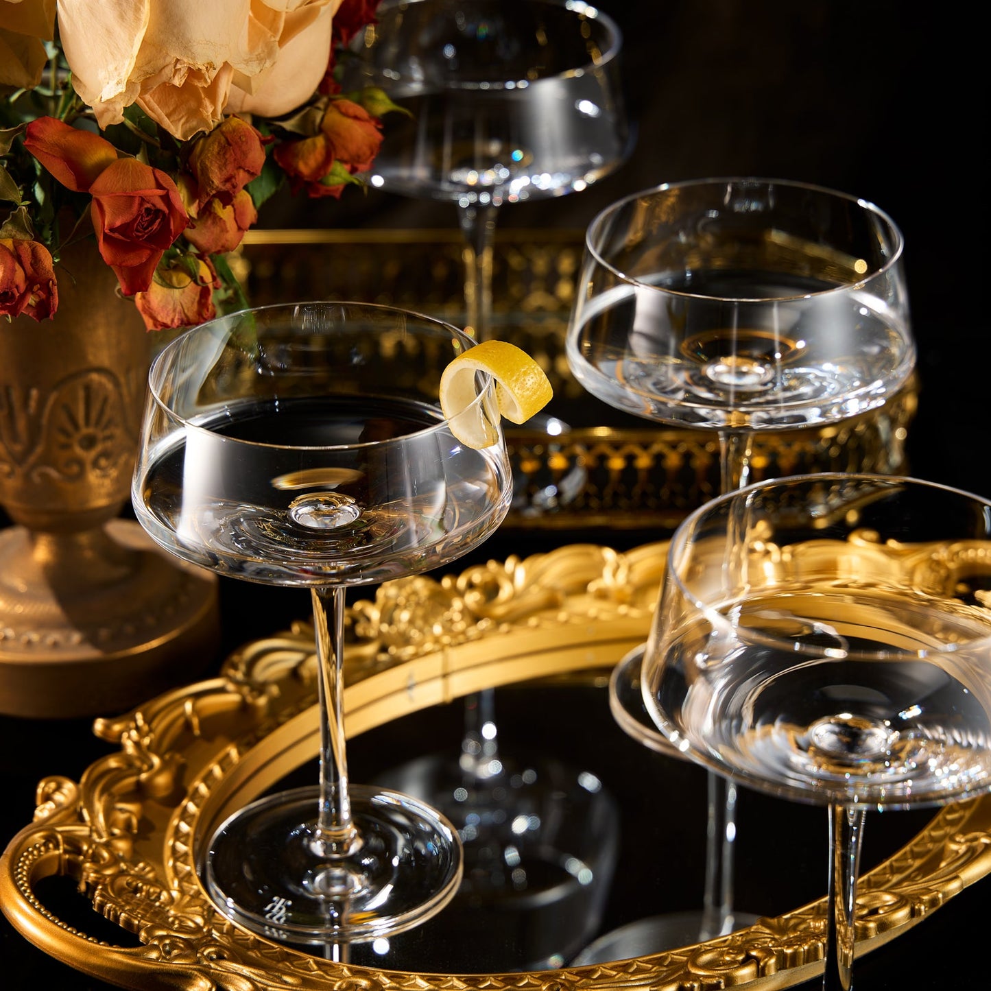 Spritz Martini Cocktail Glassware, Set of 4