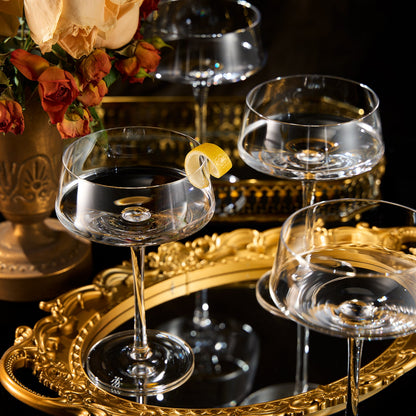 Spritz Martini Cocktail Glassware, Set of 4