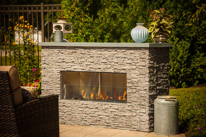 Kalea Bay Outdoor Fireplace - LED Model