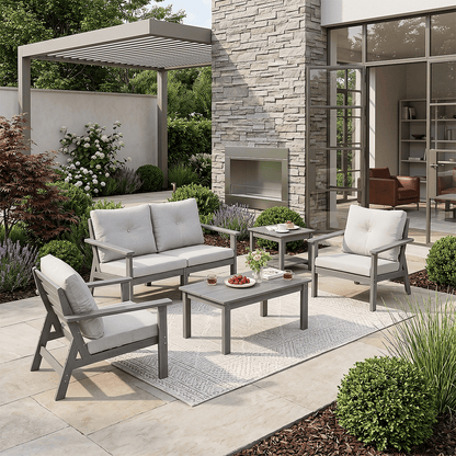 Corex HDPE Outdoor Sectional Sofa, 7-Piece