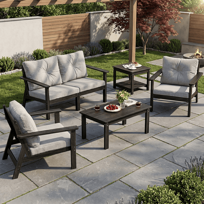 Corex HDPE Outdoor Sectional Sofa, 6-Piece