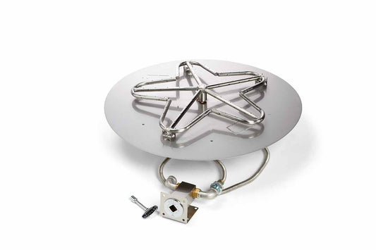 Round Flat Uncertified Match Lit Kits - Fire Pit Kits and DIY Units