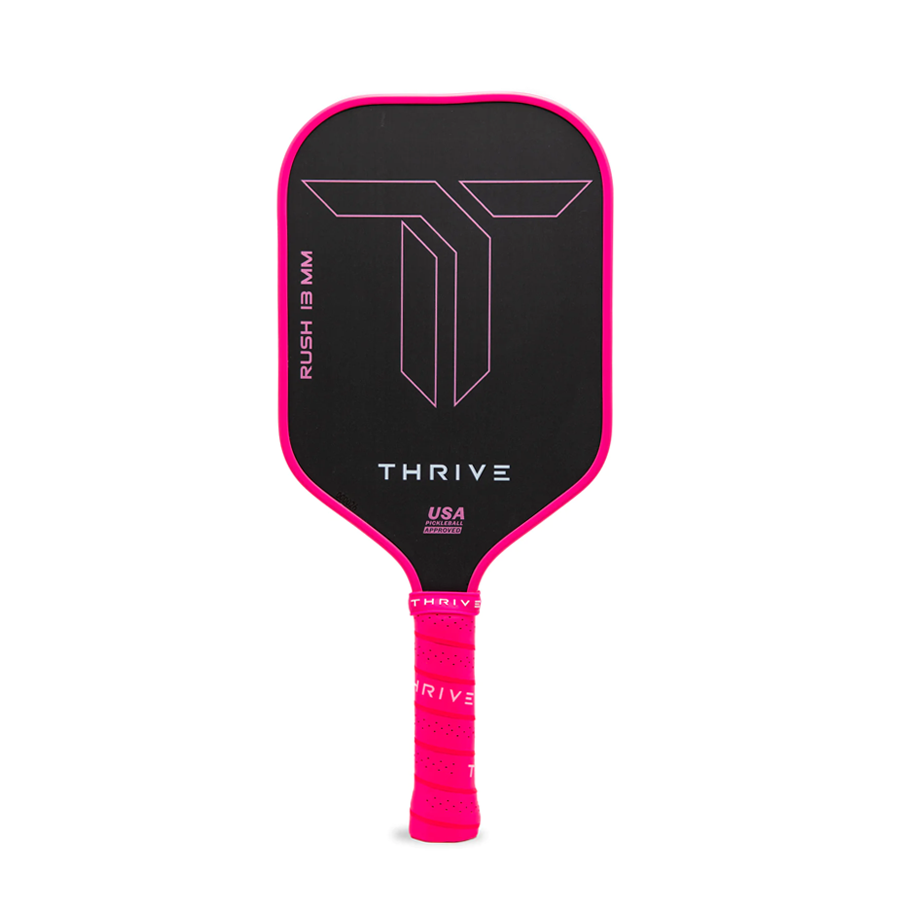 RUSH 13 SINGLES (PINK) - Includes custom weight card, paddle cover, paddle eraser, and lead weights