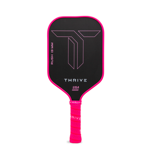 RUSH 13 SINGLES (PINK) - Includes custom weight card, paddle cover, paddle eraser, and lead weights
