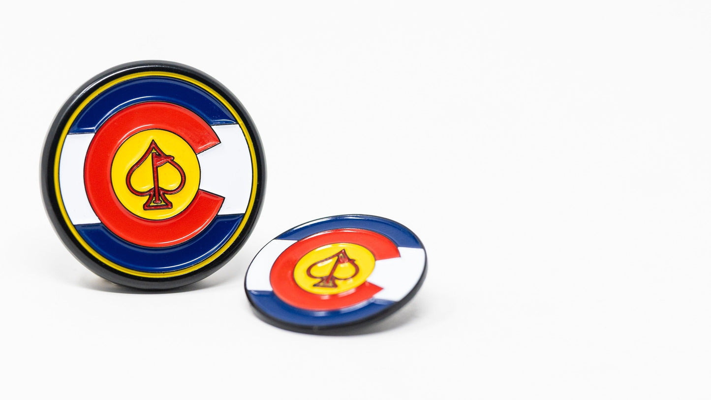 Pop Out Medallion Ball Marker - Colorado