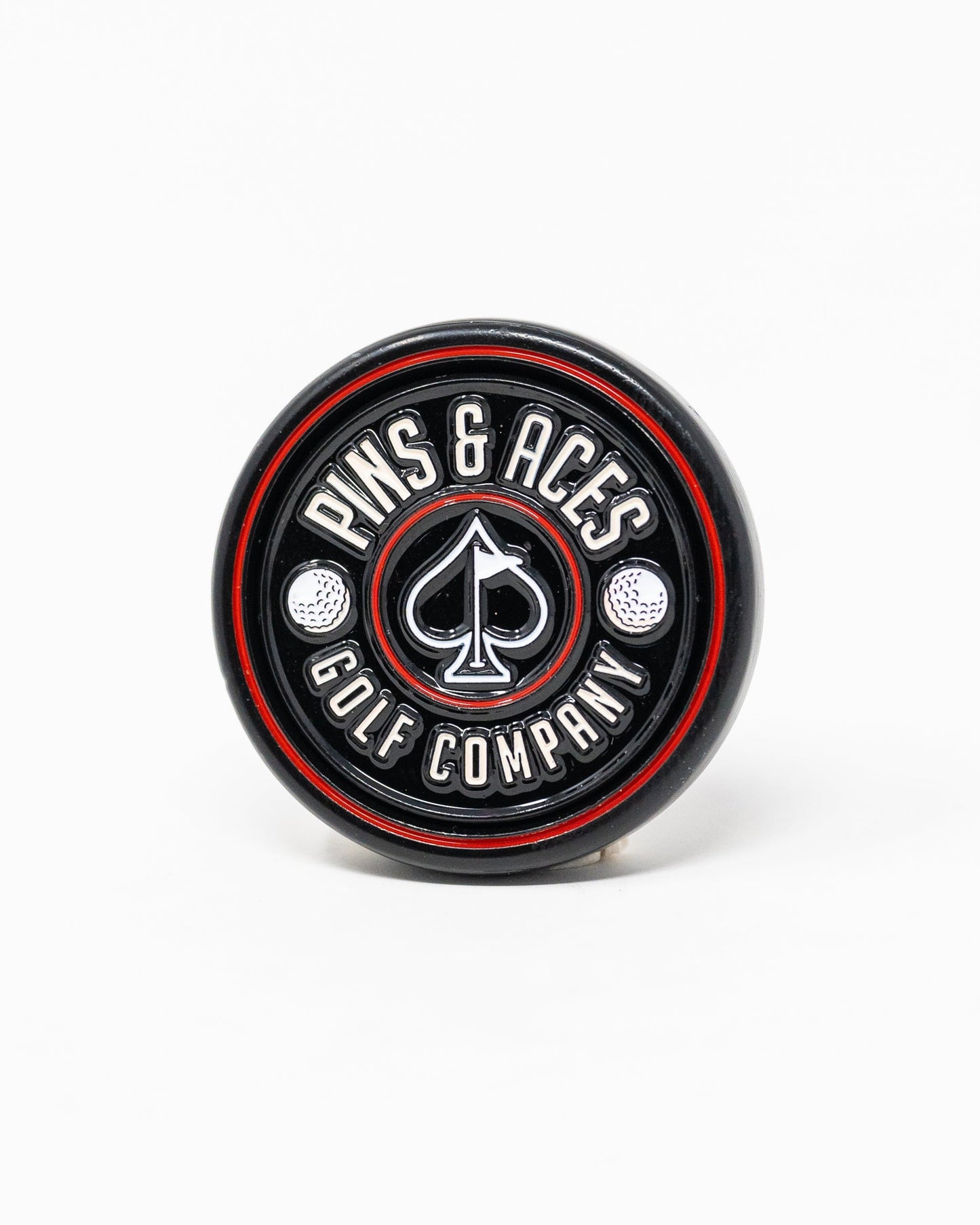 Pop Out Medallion Ball Marker - Black