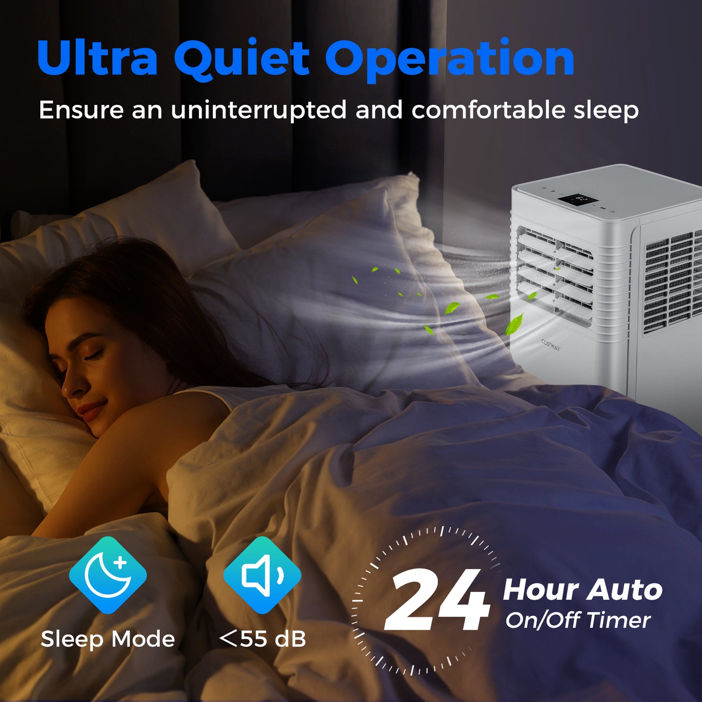 8000 BTU Portable Air Conditioner 3 in 1 AC Unit with Fan and Dehumidifier