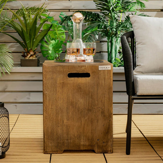 Alora Premium 16-Inch Outdoor Hideaway Table Cover For Standard 20 LBS Propane Tank
