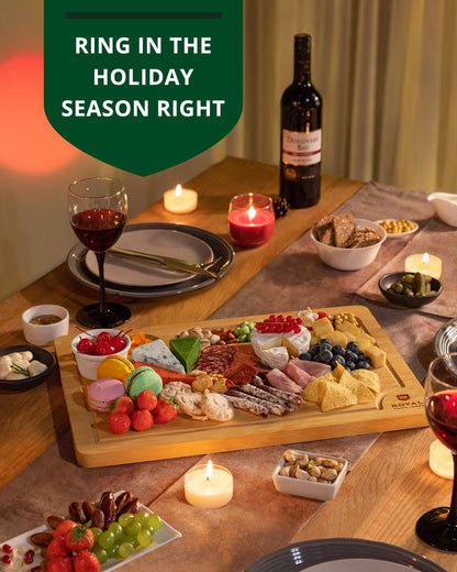 Cutting Board with Compartments, 18” x 12”