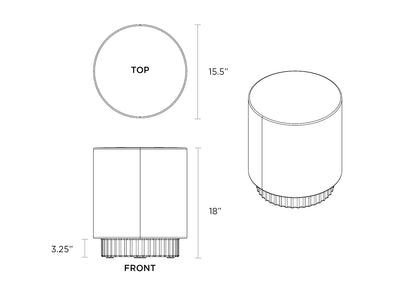 Ripple Side Table/Stool Session Series