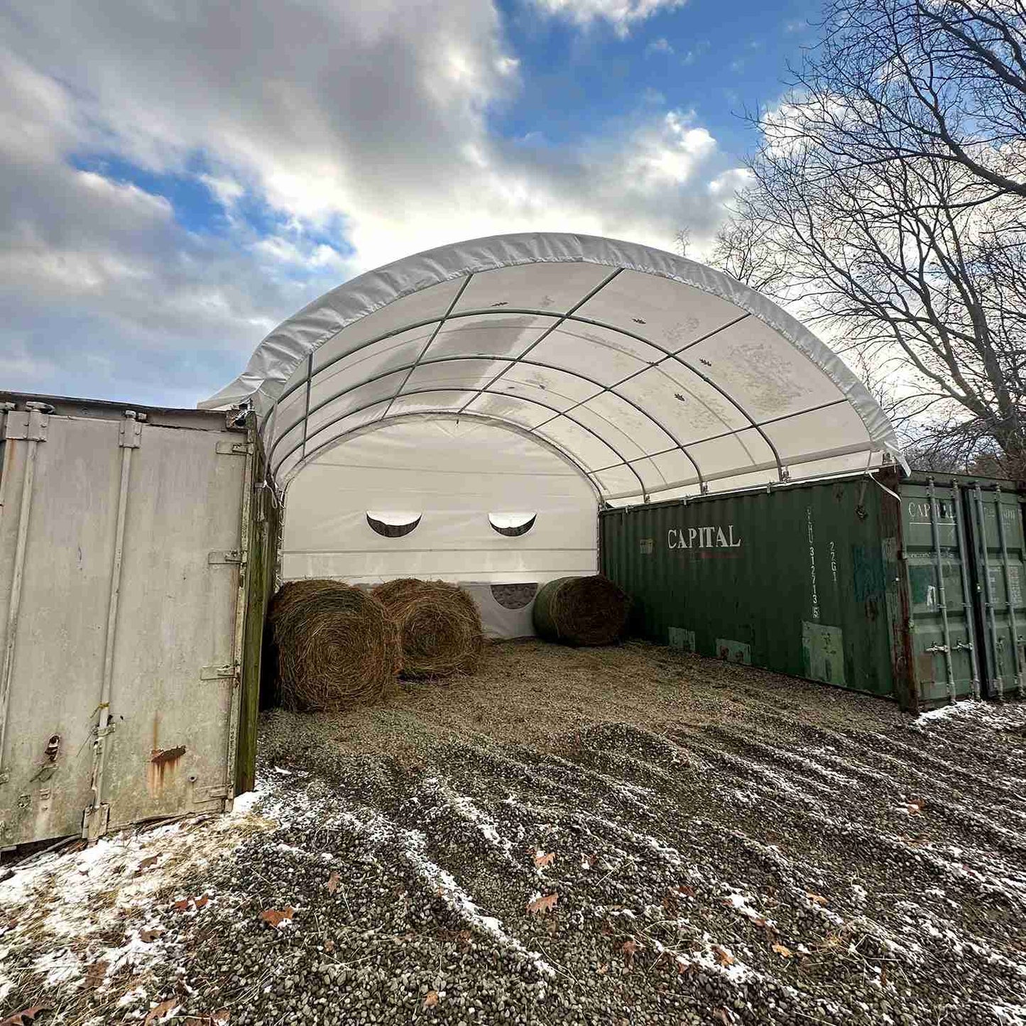 Rear Panel for W20' Container Shelter for 20ft x 20ft or 20 x 40ft
