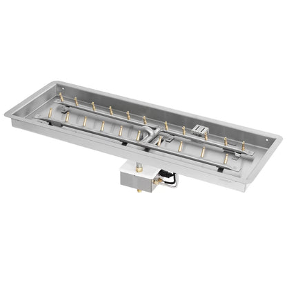 Rectangular Drop In Pan and Stainless Steel H Bullet Burner