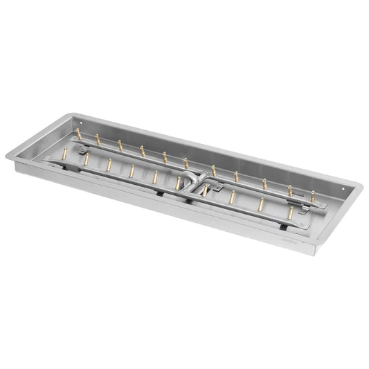 Rectangular Drop In Pan and Stainless Steel H Bullet Burner